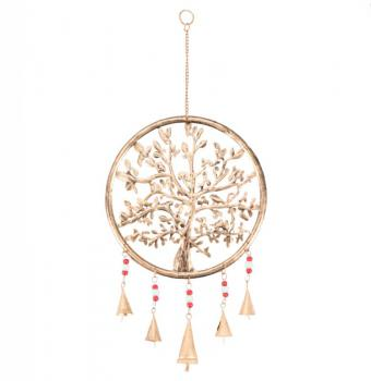 Tree of Life with Birds Brass Chimes